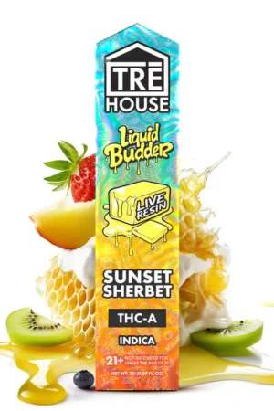 Sunset Sherbet - Live Resin Liquid Budder Indica THC-A Vape Pen - 2g