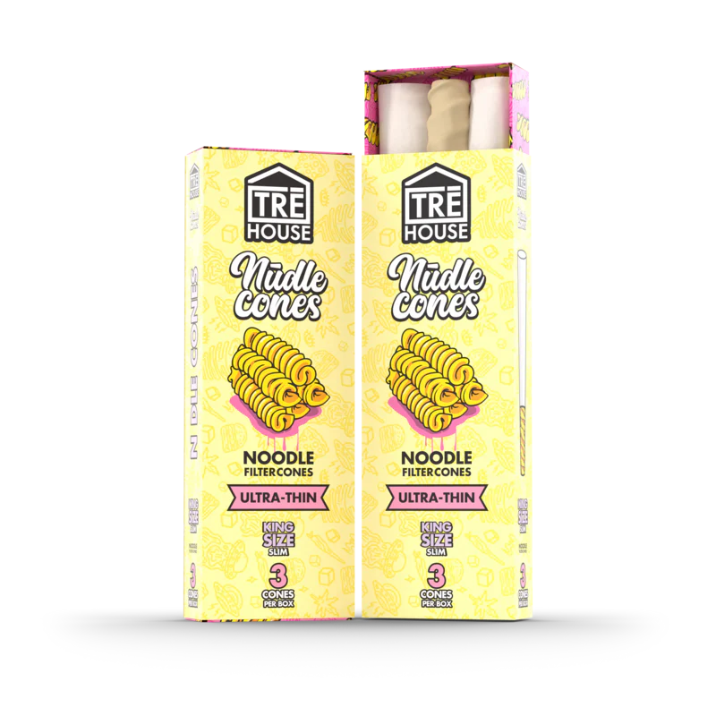 King Size Slim Ultra Thin Nudle Cones - 3ct