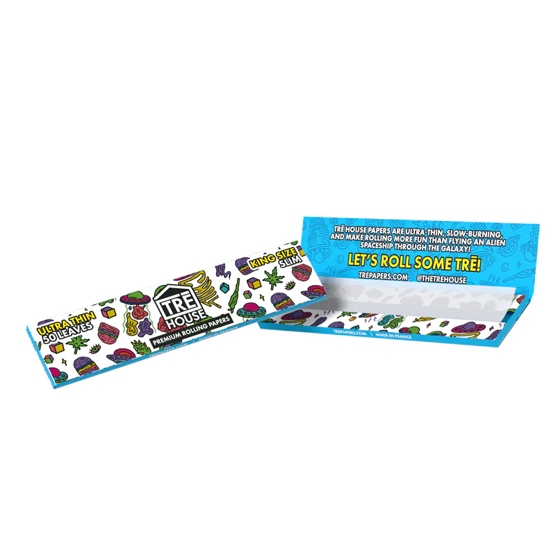 Premium Rolling Papers (King-Size Slim) - 50 Leaves - 6pk