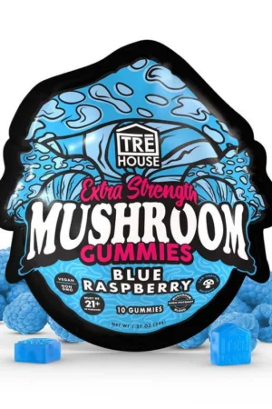 Blue Raspberry Extra-Strength Mushroom Gummies
