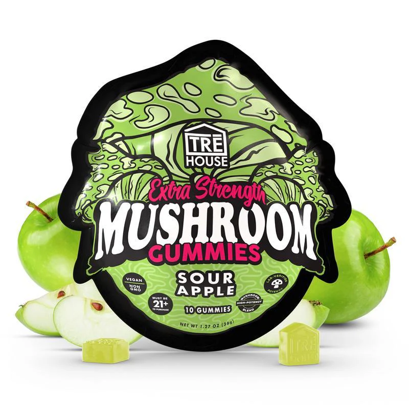 Sour Apple Extra-Strength Mushroom Gummies
