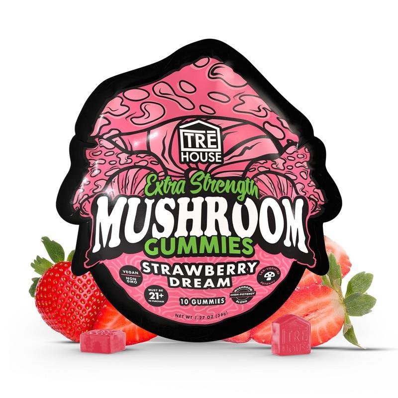 Strawberry Dream Extra-Strength Mushroom Gummies